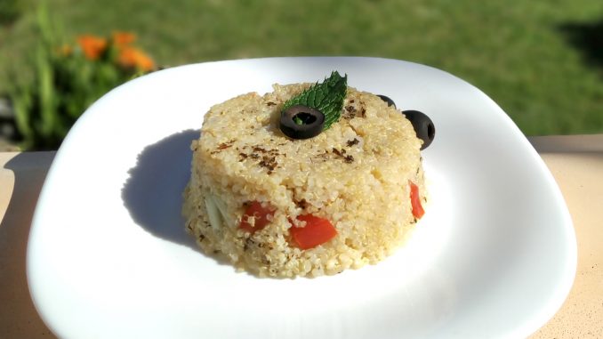 ensalada de quinoa con hierbabuena ensalada de quinoa